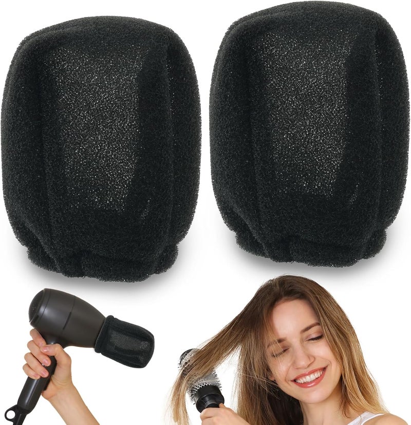 Tearom 2Pcs Travel Hair Diffuser for Hair Dryer - Compact and Portable (5.12x3.15) Travel Hair Dryer Diffuser Sock‌ Made of Soft, Heat-Resistant and Flexible Foam, Tear-Resistant and Reusable - Image 1